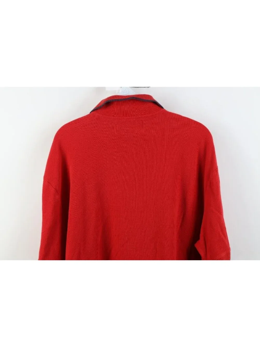 Vtg 90s Polo Sport Ralph Lauren Mens XL Spell Out Flag Thermal Knit Golf Polo